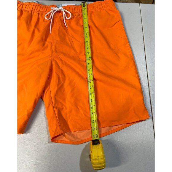 St. John’s Bay Mens Size 3XL Orange Swim Trunks With Elastic Waist & Drawstring - Picture 5 of 11